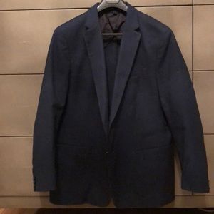 Banana Republic blue cotton blend blazer